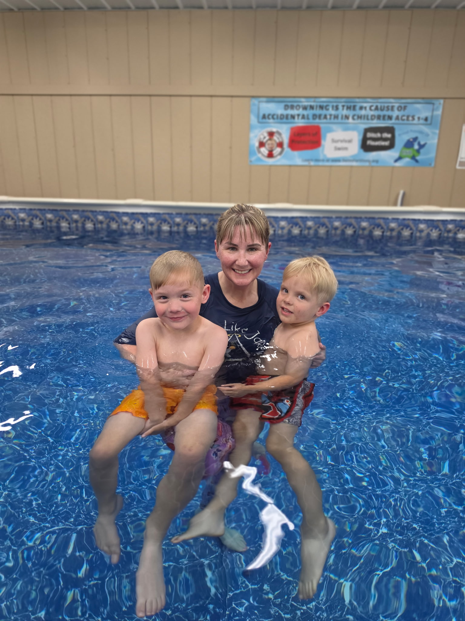Infant survival swim lesson