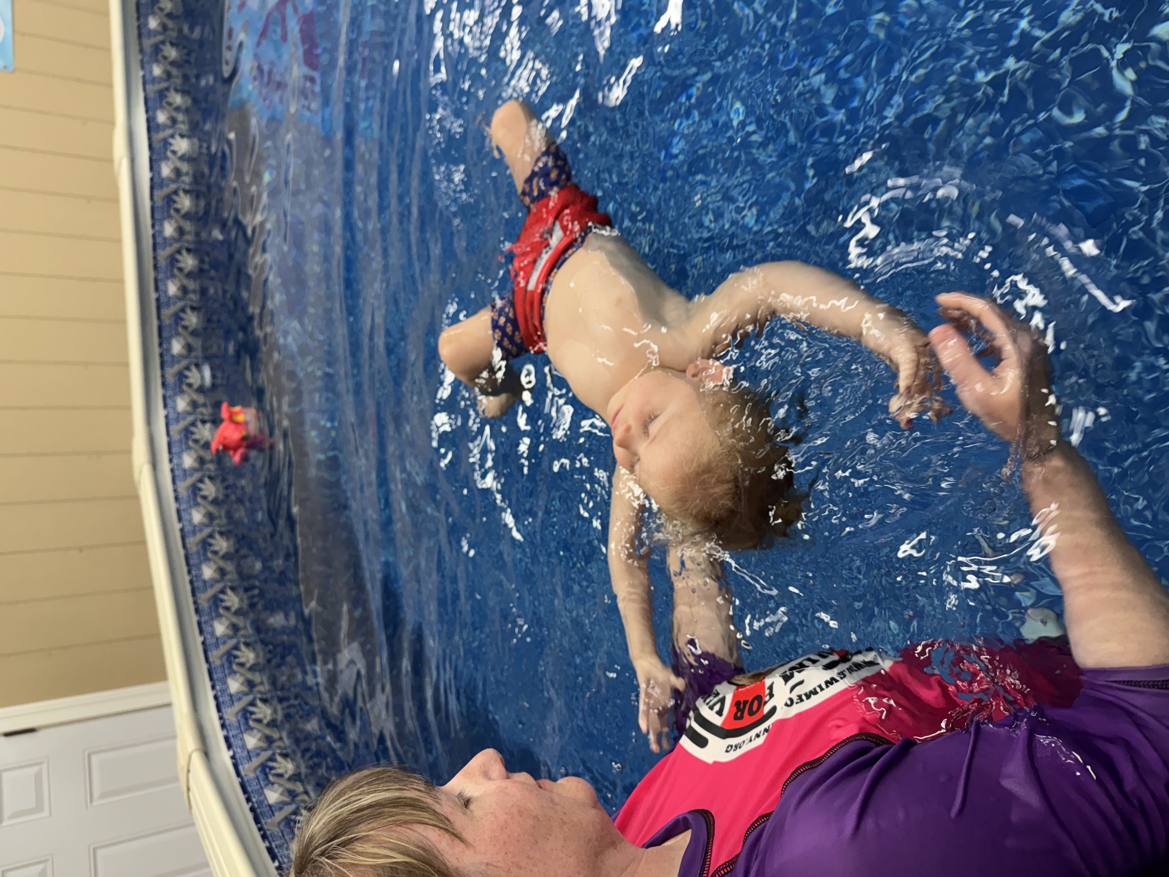 Baby swim lesson in Grayson County